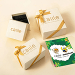 Personalisierte niedlichen Schwanz-Bouncing Marsupilami Ohrringe mit Namen Geburtstag Jahrestag Geschenk für Freund Familie | Callie × Marsupilami®