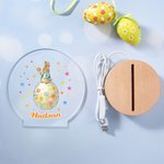 Personalised Multi-Pattern Acrylic Easter LED Night Light with Name Daily Use Easter Gift for Boys Girls