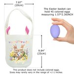 Panier de Pâques personnalisé avec nom et oreilles de lapin Accessoires de chasse à l'œuf Cadeau de Pâques pour enfants