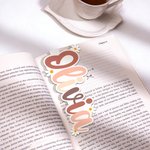 Personalisierte Vintage Daisy Themed bunten Namen magnetische Lesezeichen Clips zurück zu Schule Geburtstag Geschenk für Buchliebhaber Studenten