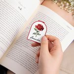 Gepersonaliseerde Geboortebloem Magnetische Bladwijzer Clip met Naam Verjaardag Verjaardagscadeau voor vrouwen Book Lovers Bookworms