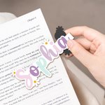 Personalisierte Vintage Daisy Themed bunten Namen magnetische Lesezeichen Clips zurück zu Schule Geburtstag Geschenk für Buchliebhaber Studenten