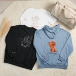 Personalized Embroidered Pet Photo T-shirt Sweatshirt Hoodie with 1-2 Names Pet Party Birthday Gift for Pet Lovers Owners