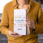 Personlig Bibeln under ett år Läsplanlista med namn och glitterpenna Födelsedag Dopgåva för familj Kristen