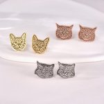 Gepersonaliseerde huisdier gezicht foto stud oorbellen sierlijke sieraden verjaardag jubileum herdenkingscadeau voor huisdier liefhebber