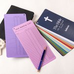 Personlig Bibeln under ett år Läsplanlista med namn och glitterpenna Födelsedag Dopgåva för familj Kristen