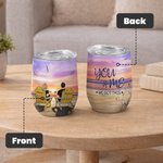 Personalised You and Me Couple Watching Beach Scenery Love Forever Tumbler Valentine's Day