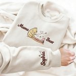 Personalized Classic Winnie the Pooh Multicolor Adult Kid Sweatshirt with Name and Text Birthday Holiday Gift for Family