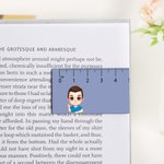 Personalised Multicolour Cartoon Character Magnetic Bookmark Clip with Name and Scale Reading Birthday Gift for Reader Book Lover