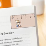 Personalised Reading Animal Ruler Design Magnetic Bookmark Clip with Name Birthday Back to School Gift for Kids Bookworms