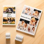 Personalisierter Fotoständer Fotopuzzle aus Bausteine mit 1-5 Fotos und Text Wohnung Deko Geburtstag Jahrestag Geschenk für Paar Freund Familie