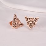 Gepersonaliseerde huisdier gezicht foto stud oorbellen sierlijke sieraden verjaardag jubileum herdenkingscadeau voor huisdier liefhebber