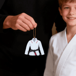 Personalized Jiu-Jitsu Uniform Acrylic Ornament with Name Home Decoration Jiu-Jitsu Gym Class Gift for Jiu-Jitsu Enthusiasts Students