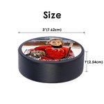 Gepersonaliseerde foto ijshockey puck met naam nummer en tekst Ice Rink Game Day Team Gift voor ijshockeyspeler liefhebber