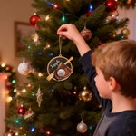 Henkilökohtainen Baseball Gloves Bat pyöreä puinen roikkuu Ornamentti nimi ja vuosi Home Decor joululahja Teini Urheilijat Valmentajat Baseball Fanit