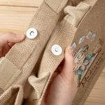 Henkilökohtainen sarjakuva Mahjong hahmo Suuri kapasiteetti Juutti laukku nimi Päivittäinen käyttö Mahjong Club lahja perheen ystäville Mahjong harrastajille