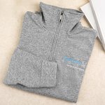 Henkilökohtainen söpö kirjailtu hammas Dental Quarter Zip kauluspaita nimi syntymäpäivä arvostus lahja hammaslääkärin avustaja