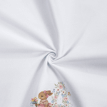 Personalized Vintage Watercolor Rabbit Floral Initial 100% Cotton Napkin with Name Table Decoration Easter Gift for Kids Family