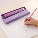 Personalised Cute Forest Animals Macaron-Coloured Box of 12 HB Pencils Stationery Set with Name Back to School Birthday Gift for Kids