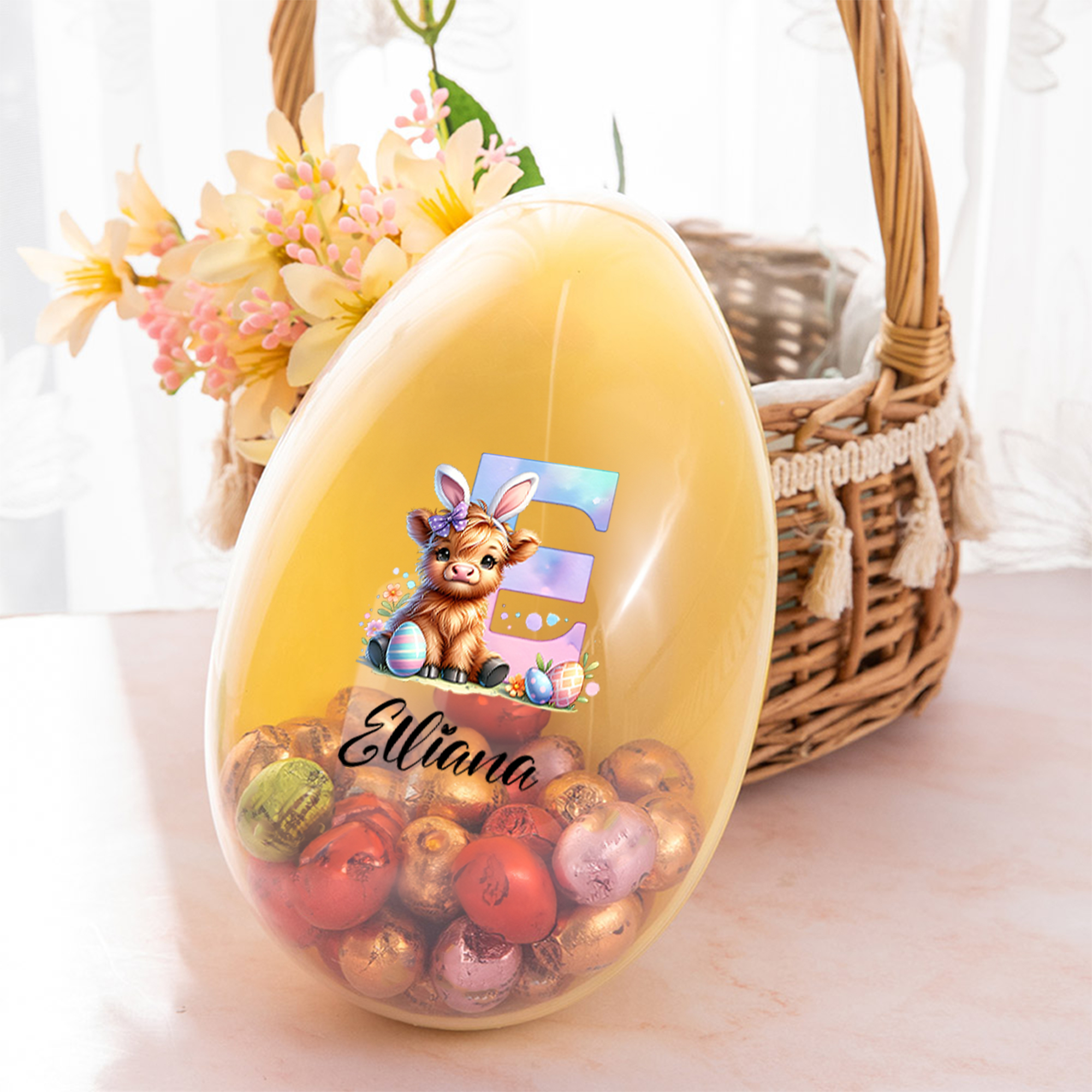 Cadeau de Pâques personnalisé avec nom et prénom Cadeau de Pâques pour les enfants