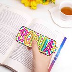 Marque-page magnétique personnalisé avec nom Cadeau d'anniversaire pour les amoureux des livres