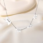 Personalized Mother Bear and 0-9 Baby Bears Necklace with Engraved Names Family Jewellery Mother's Day Birthday Anniversary Gift for Mom Wife