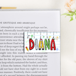 Personalised Apple Pencil Book Magnetic Ruler Bookmark Clip with Name Reading Corner Back to School Gift for Bookworms