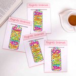 Marque-page magnétique personnalisé avec nom Cadeau d'anniversaire pour les amoureux des livres