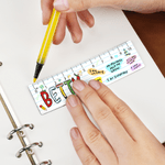 Personalised Apple Pencil Book Magnetic Ruler Bookmark Clip with Name Reading Corner Back to School Gift for Bookworms