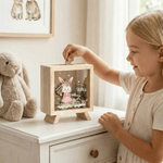 Personalised Cute Floral Bunny Money Box with Name Daily Use  Easter Birthday Gift for Girls Kids