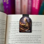 Personalized Reading Skull Magnetic Bookmark Clip with Name Reading Accessory Birthday Gift for Book Lovers Friends