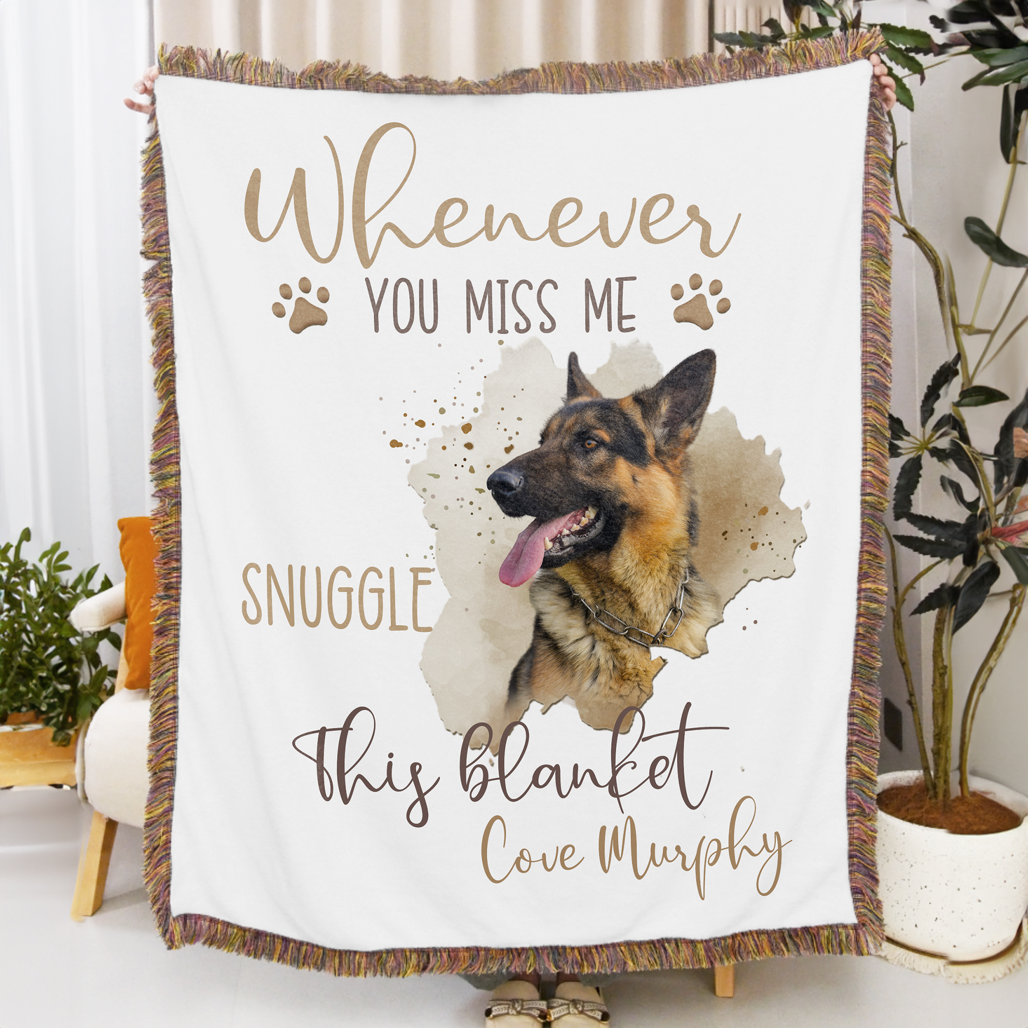 Couverture personnalisée avec photo d'animal de compagnie et nom Cadeau d'anniversaire pour les amoureux des animaux de compagnie