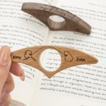 Personalised US State Thumb Book Page Holder with Engraved Name Reading Corner Birthday Gift for Long Distance Friends Siblings Family
