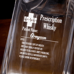 Personalized Funny Prescription Whiskey Decanter with Name Father's Day Birthday Gift for Bartender Whiskey Lover