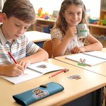 Personalized Cute Animal Waterproof Stickers Labels with Name Stationery Marking Back to School Birthday Gift for Kids Students