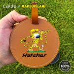 Personalized Classic Long-Tailed Marsupilami Golf Tee Storage Bag Tag with Name Golf Club Birthday Gift for Golf Players | Callie × Marsupilami®