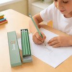 Personalised Cute Forest Animals Macaron-Coloured Box of 12 HB Pencils Stationery Set with Name Back to School Birthday Gift for Kids