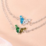 Personalisierte Schmetterling Birthstone Armband Zierliche Schmuck Geburtstag Muttertag Jahrestag Geschenk für Frauen Mütter