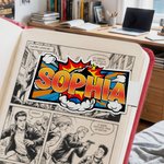 Henkilökohtainen Comic Style värillinen Letter Magnet kirjanmerkki Clip nimi Syntymäpäivä takaisin kouluun lahja Bookwormsille