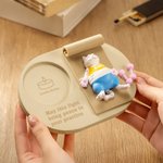 Personalised Yoga Cat Candle Holder with Name and Text Home Decor Birthday Gift for Yoga Lovers