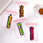 Personalized Neon Gradient Name Magnetic Bookmark Clip Reading Accessory Daily Use Back to School Birthday Gift for Book Lovers Bookworms