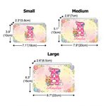 Personalised Cartoon Bunny Ears Kid Character Tin Storage Box with Initial and Name Daily Use Easter Gift for Boys Girls