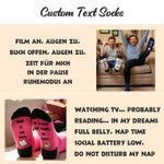 Personalisierte lustige nicht stören Socken weichen Komfort mehrfarbige Socken mit Text Geburtstag Alltag Geschenk für Familie Freunde