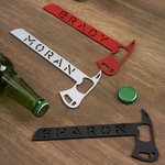 Personlig, morsom flaskeåpner med navn og navn på brannøks Øltilbehør Brannstasjon Utendørsaktiviteter Utdrikningslag Gave til brannmenn