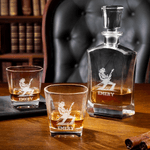 Personalized Engraved Guitarist Whiskey Decanter with Name Birthday Father's Day Gift for Bartender Dad Man