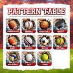 Personalized Ball Sport Design Soft Throw Pillow Cover with Name and Number Home Decor Birthday Gift for Ball Players Lovers