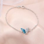 Personalisierte Schmetterling Birthstone Armband Zierliche Schmuck Geburtstag Muttertag Jahrestag Geschenk für Frauen Mütter