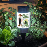 Stivali personalizzati Fiore di nascita Personaggio dei cartoni animati Impermeabile Luce solare da giardino con nome rimovibile Uso giardino Regalo di compleanno per gli amanti del giardinaggio