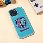 Personalisierte sechs sieben Design Telefon Fall mit Namen für iPhone Geburtstag zurück zu Schule Geschenk für Gen Z Teenager