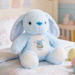 Personalisierte Schmetterling niedlichen Kaninchen Plüsch Ostern Hase Plüschtier mit Initialen und Namen Ostern Geschenk für Neugeborene Kinder